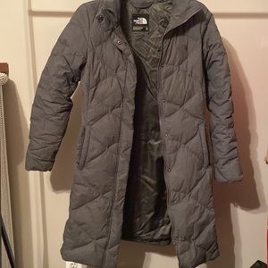Grey The North Face long jacket